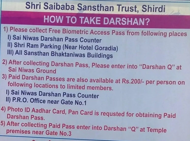 How to Take Darshan at Shirdi