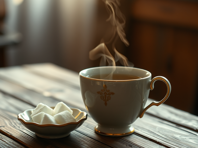 “Give your guest, cups of tea, fully saturated with Sugar.”