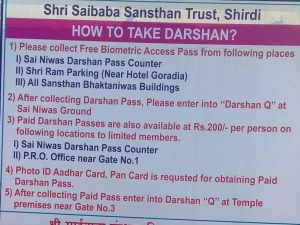 TIPS relate to Shirdi and Mandir&nbsp;Visits
